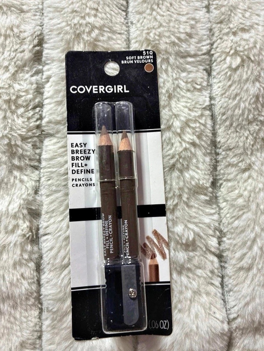 Covergirl Easy Breezy Brow Fill + Define Pencils Soft Brown 510 Brow Pencils NWT